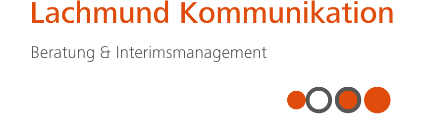 Wort-Bild-Marke von Lachmund Kommunikation | Beratung und Interimsmanagement